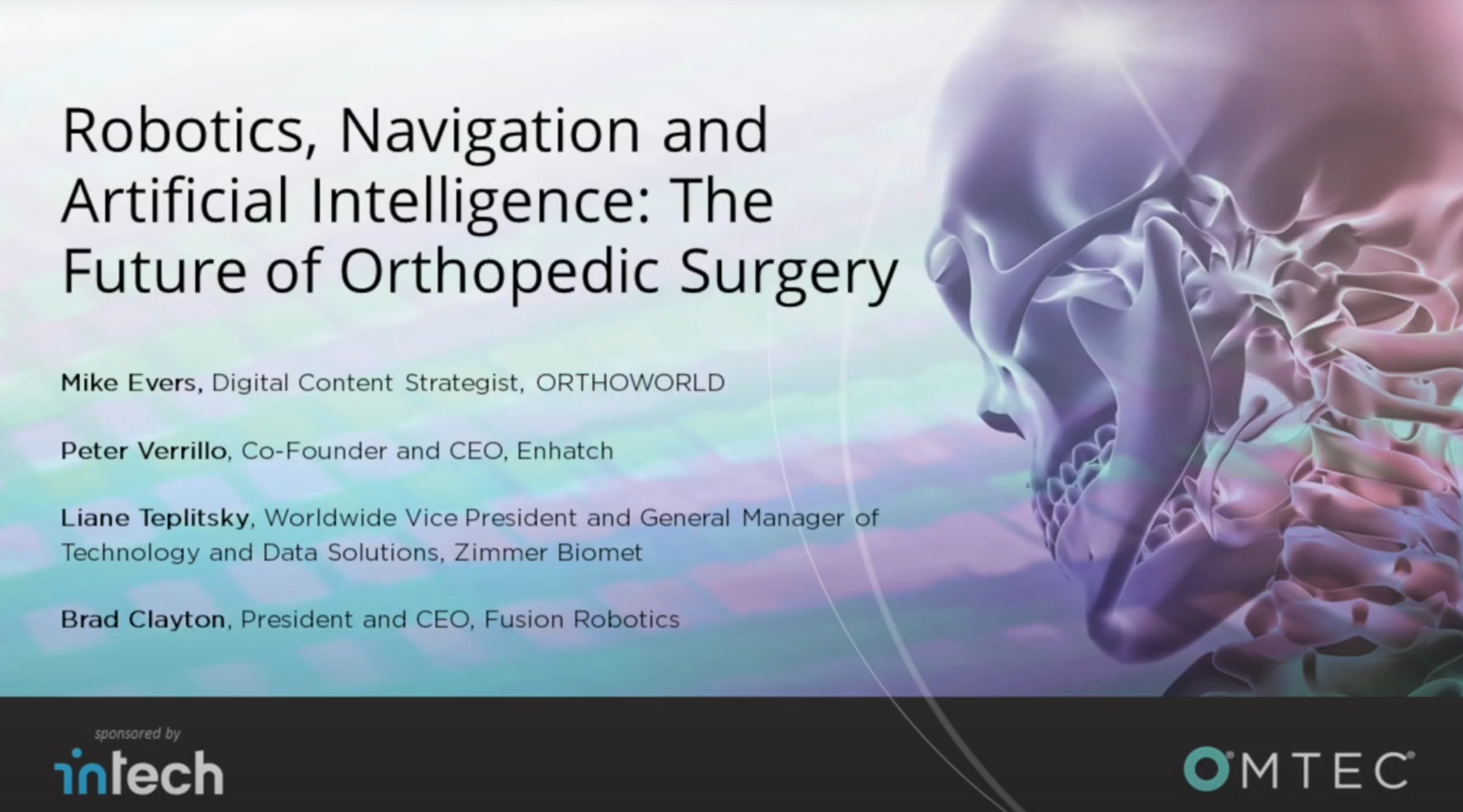 Robotics, Navigation and Artificial Intelligence: The Future of Orthopedic Surgery